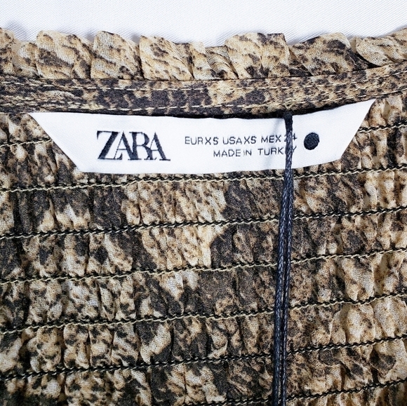 ZARA Veronica blouse in snakeskin - Picture 3 of 6